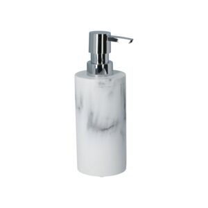 Resin Soap Dispenser White and Silver Resin Soap Dispenser White and Silver